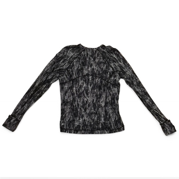 lululemon athletica Black and Gray Long Sleeve Top - Picture 2 of 4